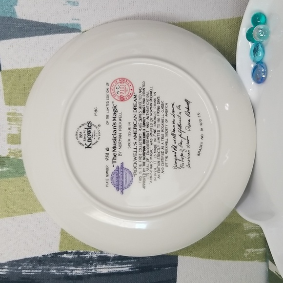 P2f- Knowles Norman Rockwell "The Musician's Magic" 1986 LE Collector's Plate - Picture 9 of 9